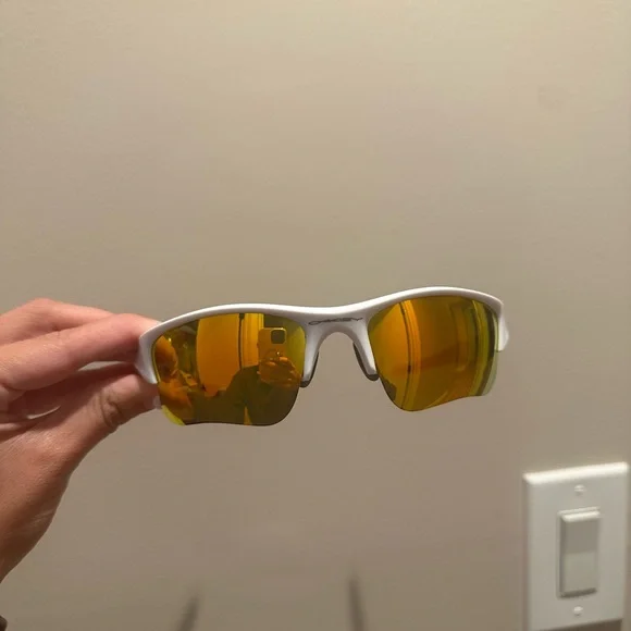 Oakley White and Gray Performance Sunglasses